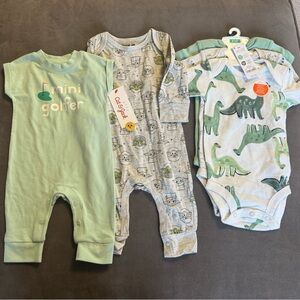 Newborn sleeper and onesie bundle